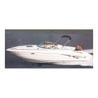 Carver 77719S11 V-Hull Low Profile Cuddy Cabin With Windshield & Bow Rails, 19'6, Sun-Dura® Mist Gray I/O - 77719S11 - 500-77719S11F1