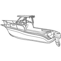 28' Deht Boat Cover 7 Oz. Mist Gray Sun-Dura - 90028S11 - 500-90028S11F1