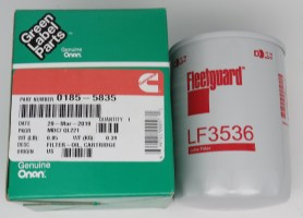 Filter-oil, Cartridge - 185-5835 - 515-1855835F1