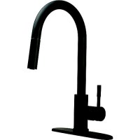 Dura Faucet Dfmk530Slkmb Streamline Pull-Down Kitchen Faucet, Matte Black - Df-Mk530Slk-Mb - 621-Dfmk530Slkmbf1