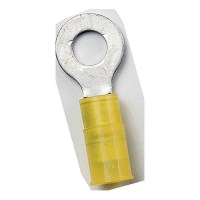Ancor 230222 Marine Grade™ Nylon Insulated Ring Terminals, #8 Fastener, 12-10 Wire, Yellow, 5/Pk - 230222 - 639-230222F1