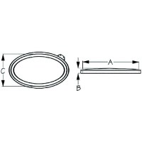 Sea-Lect Designs Performance Kayak Hatch Cover (Wide Oval/Kajak Sport 42/30) - K745260-1 - 680-K7452601F1