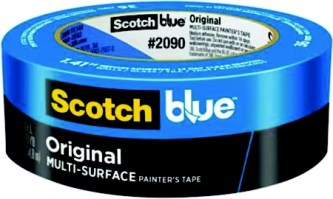 3M™ Marine 03680 Scotchblue™ 2090 Original Painter's Tape, Blue, 1.4