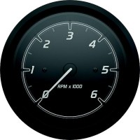 Quicksilver 8M6020097 Tachometer (6,000Rpm), Black/Matte Black - 8M6020097 - 710-79-8M6020097F1