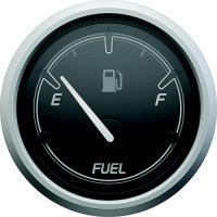 Quicksilver 8M6020113 Fuel Level, Black/Brushed Stainless - 8M6020113 - 710-79-8M6020113F1