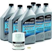 Quicksilver 8M0169542 4-Stroke Outboard Oil Change Kit, 6-Liter - 8M0169542 - 710-8M0169542F1