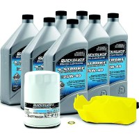 Quicksilver 8M0081912 4-Stroke Outboard Oil Change Kit, 3-Liter - 8M0081912 - 710-8M0081912F1