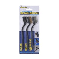 Star brite 40073 Multipurpose Detail Brush Set, Nylon, Brass, Stainless (3 Pack) - 40073 - 74-40073F1