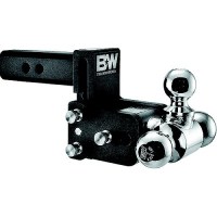 B&W Ts10048B Trailer Hitches Tow & Stow Tri Ball Receiver Hitch | Fits Standard 2