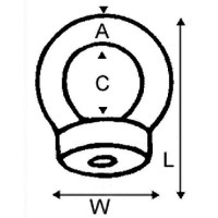 Wichard 6361 Eye Nut - 6361 - 905-6361F1