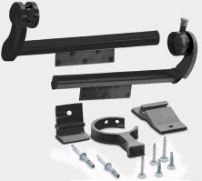 Dometic 9630002092 Slide Topper Assembly and Hardware Kit, Black, 150