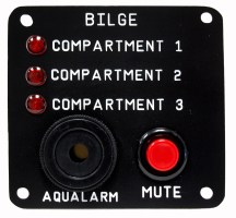 3 Compartment Bilge Alarm Panel. - 20361 - 968-20361F1