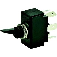 Bep 1001905 Plastic Handle Toggle Switch, On-Off-On, Dpdt, 1/4